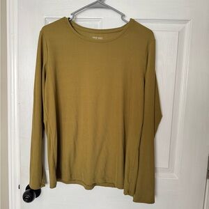 Nine West Mustard Long Sleeve Shirt